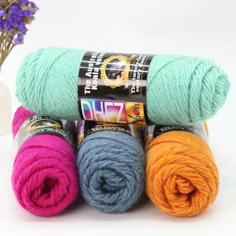 

100G Wool Blended Koala Fleece Hand-knitted Medium Thick Yarn Rod Needle Thread Jacket Scarf DIY Knitting&Crocheting