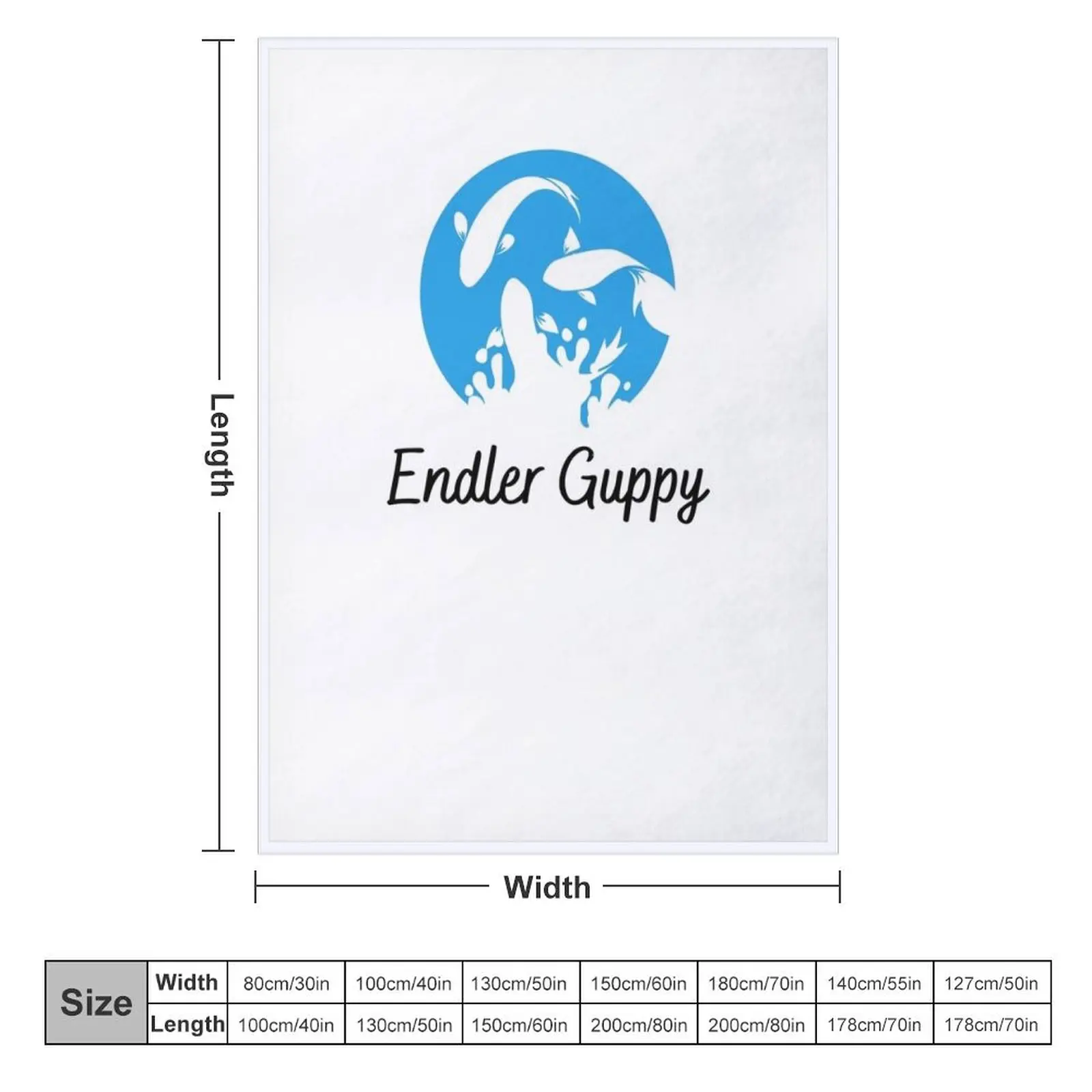 Endler Guppy Throw Blanket Flannels For Decorative Sofa Polar Cute Plaid Blankets