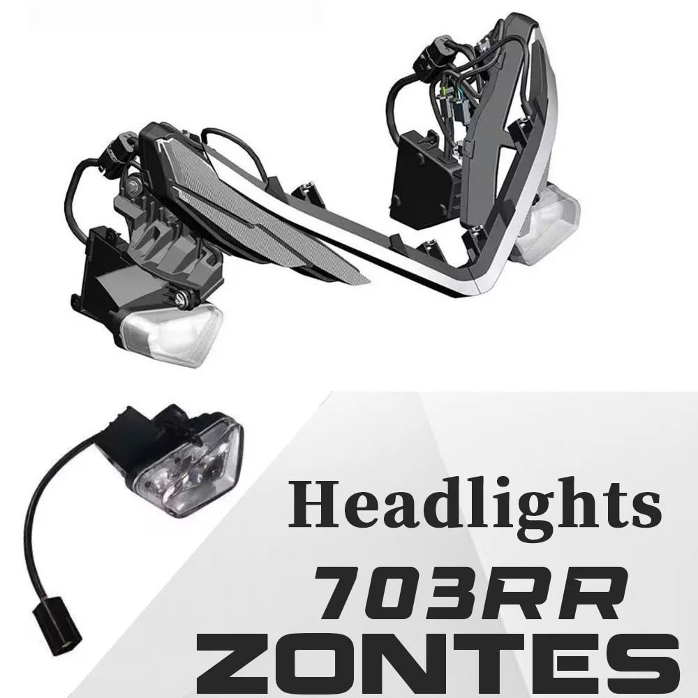 Original front left and right ZONTES 703RR headlight daytime running light brackets