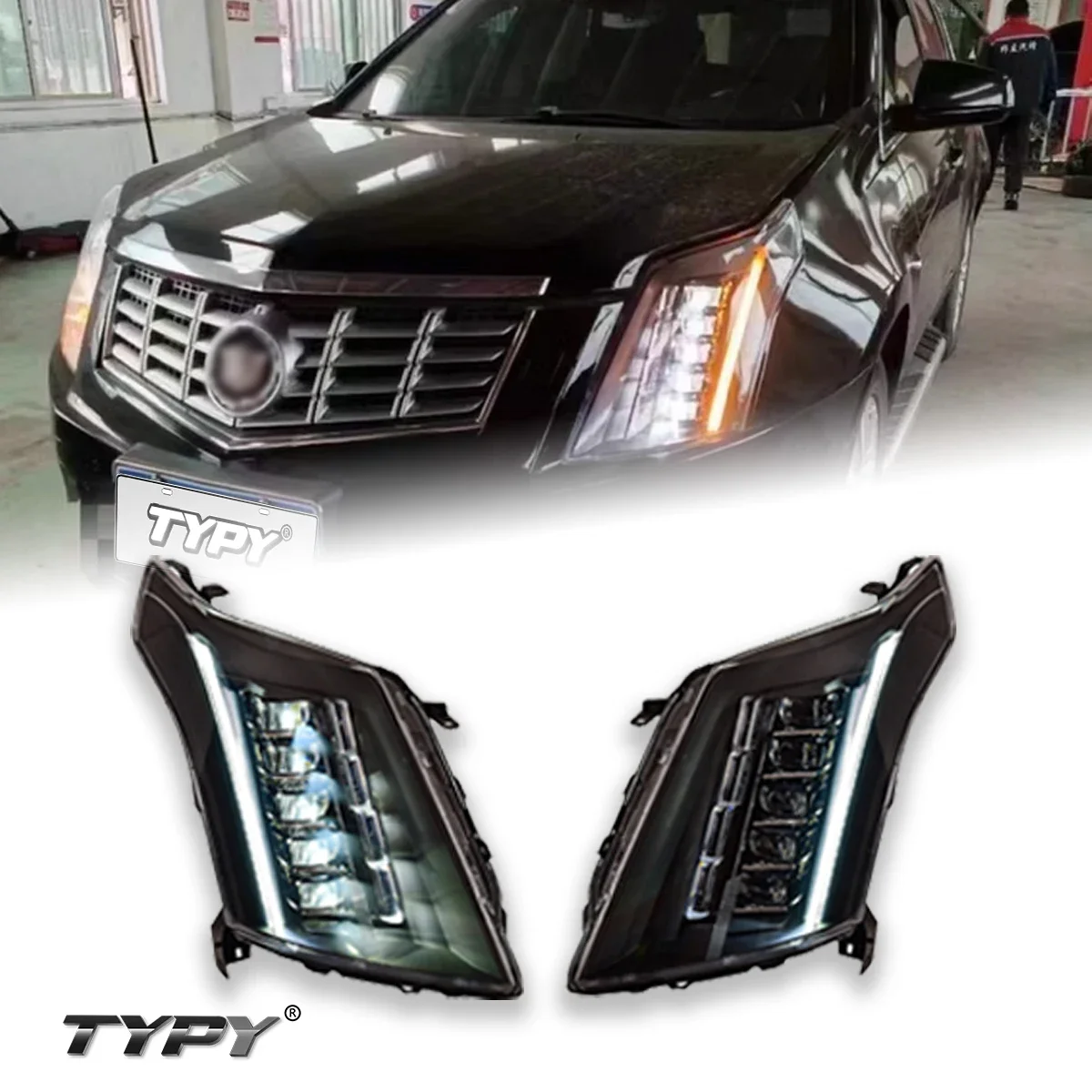 

Автомобильные фары для Cadillac SRX 2010-2015, новые дневные ходовые огни