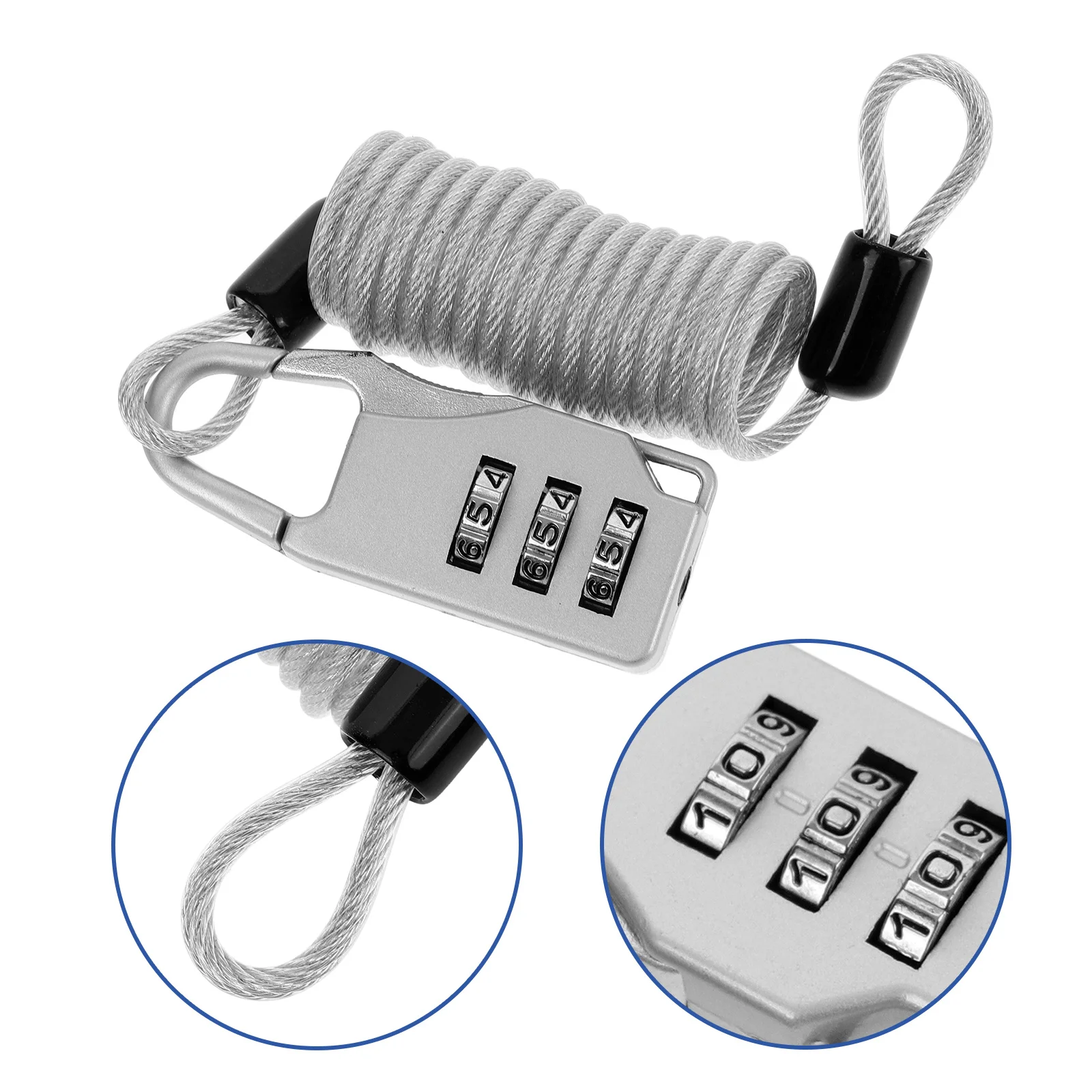 

1Set Durable Steel Wire Cable Lock Adjustable Password Lock for Luggage Suitcase Travel Backpack Locking Locks for Luggage
