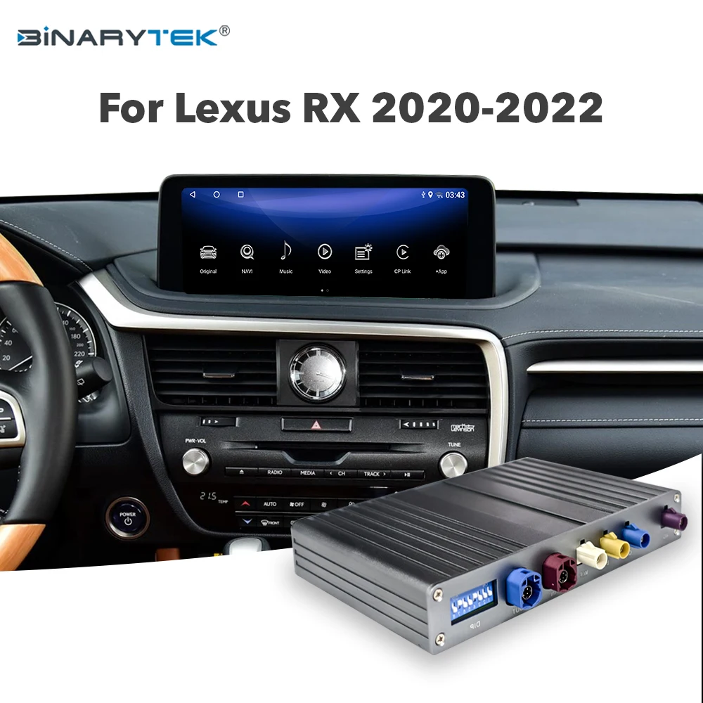 NewFor Lexus RX 2020-2022 Android Interface Module with Wireless Android Auto & CarPlay Qualcomm Binarytek