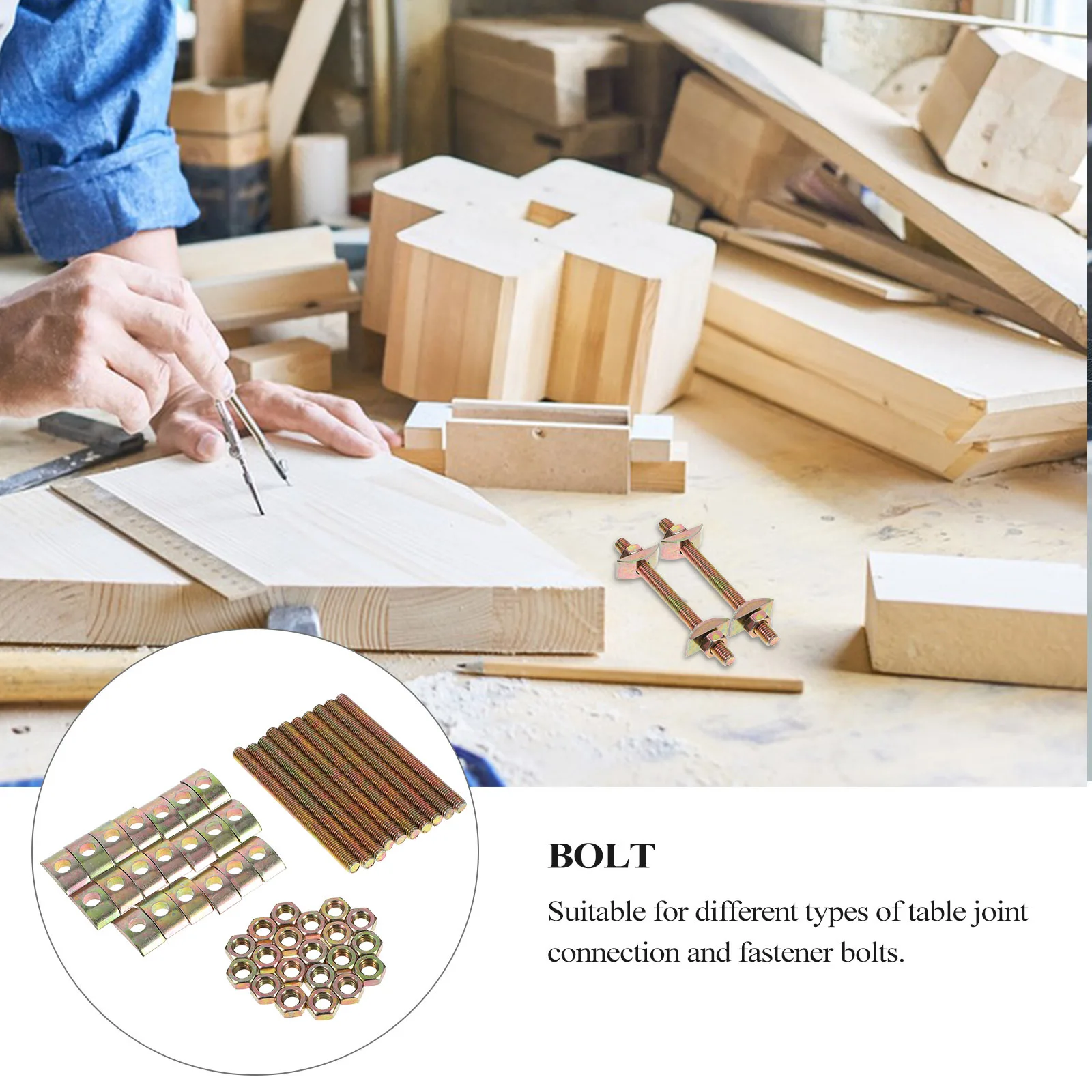 

10 шт. соединители для столешницы, сверхмощные болты с затяжкой под углом, крепежные болты для мебели, соединитель для столешницы, блок мясника, кровать