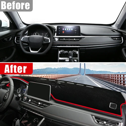 Imagen 2 del producto Accesorios de coche para Chery Tiggo 8 Pro 2019 2020 2021 2022 2023 cubierta de tablero evitar almohadilla de luz alfombras Anti-UV alfombrilla antideslizante