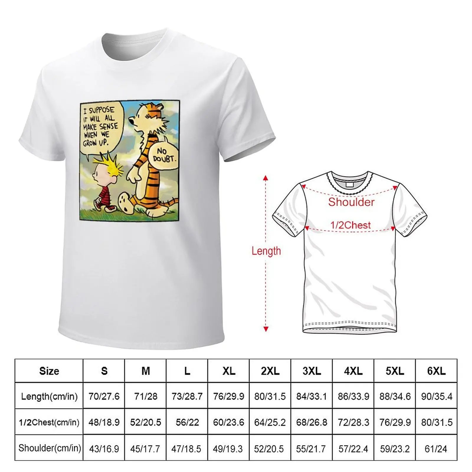 T-shirt gráfica vintage para homens, tudo fará sentido quando crescermos, roupas vintage