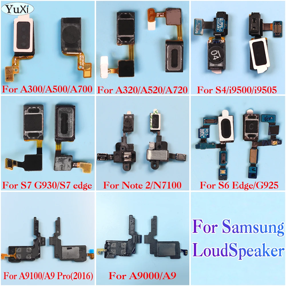 2szt Głośnik douszny Odbiornik dźwięku Elastyczny kabel do Samsung Galaxy S7 edge S6 Edge S4 Note2 N7100 A9 Pro a9100 A3 A5 A7 A300 A500