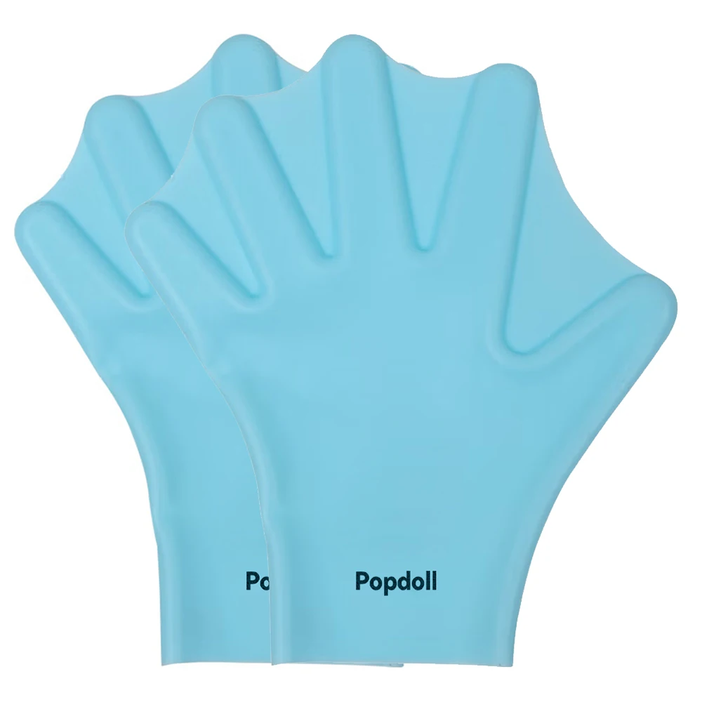 Popdoll Swimming gloves, Sports Aqua Gloves Webbed Paddle Swim Gloves Fitness Water Aerobics