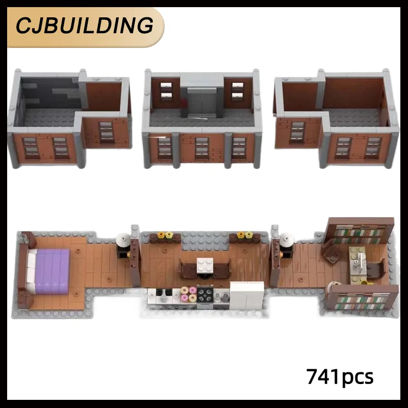 741 قطعة فيلم MOC اللبنات أرضية إضافية للمجموعة 76294 العمارة Diorama تكنولوجيا الطوب جمع اللعب MOC-23479