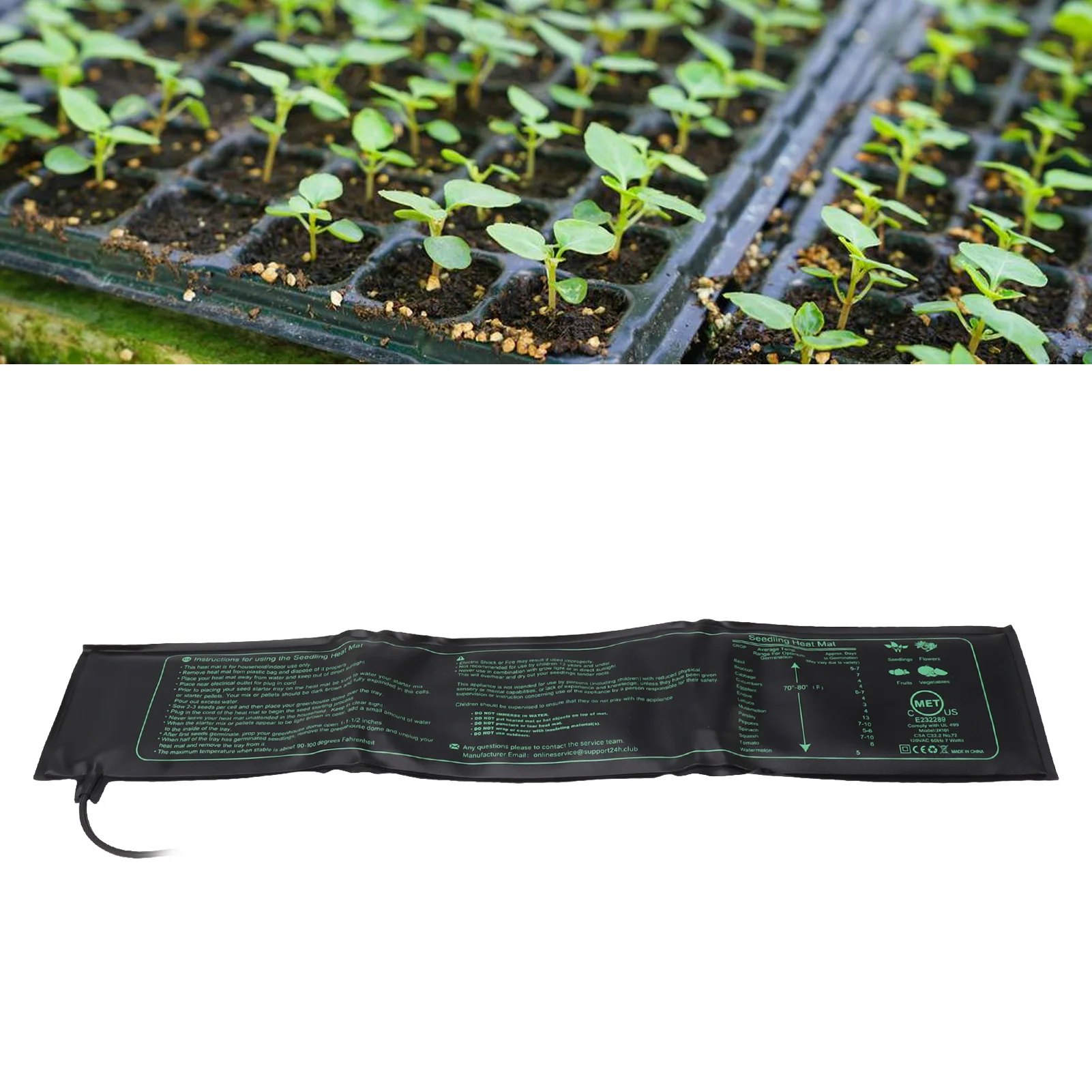 Seedling Heat Mat Seedling Heat Mat Waterproof Foldable Safe Seedling Heating Pad for Indoor Plants Germination Hydroponic