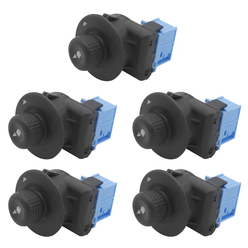 

5X Car Electric Rearview Mirror Control Switch Button Rearview Mirror Knob Switch For Citroen C3 11Pin 6545.KS 6545KS