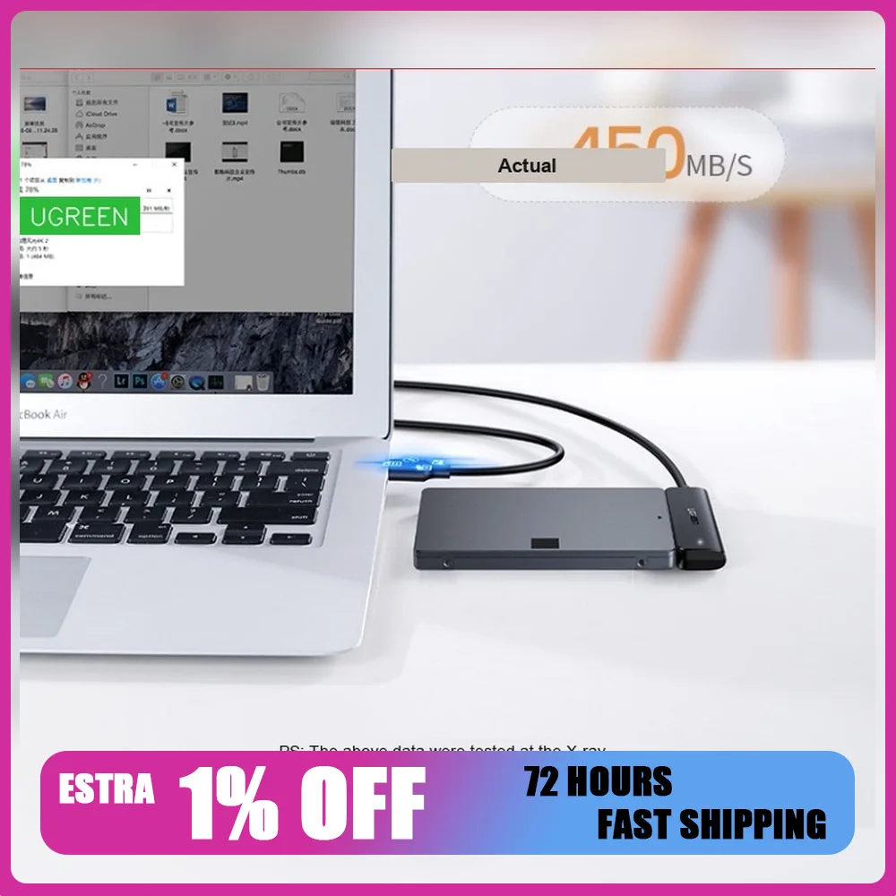 UGREEN 70609 USB 3.0 to SATA Adapter Cable for 2.5 Inch SATA HDD SSD 5Gbps