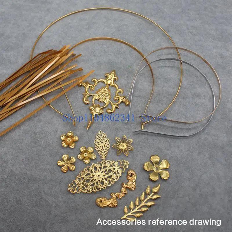 5asd ガール新年コスプレヘアフープエンジェルハローシェイプヘッドバンドパフォーマンスヘア装飾