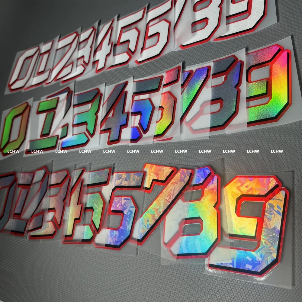 Motorcycle Racing Number Stickers Car Styling Personalized Motor Auto Window Tail Scraches Cover Decal