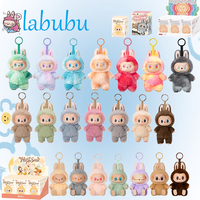Labubu Monster Blind Box Cardiac Macaron Kawaii Vinyl Figure Collectible Gift for Fans Replica Kids Desk Decor Birthday Surprise