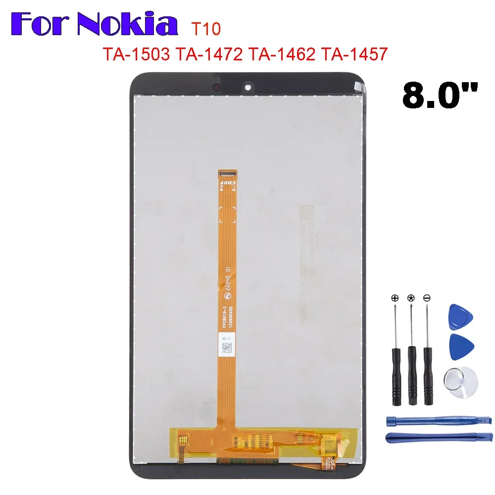 8 Inch LCD Screen For Nokia T10 TA-1397 TA-1394 Tablet Display and Digitizer Full Assembly Replacement Repair Part