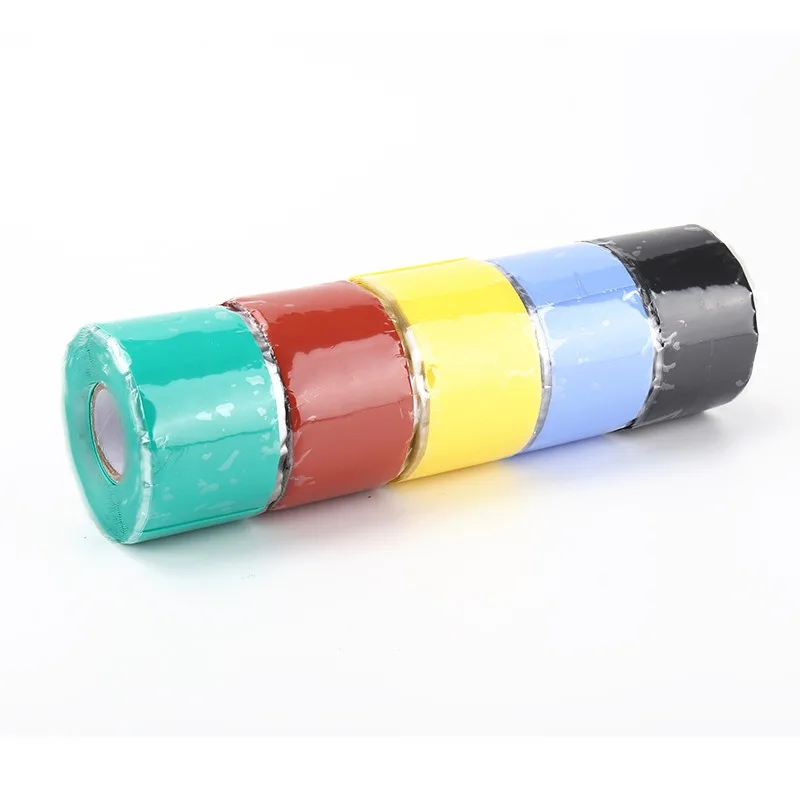 Water Pipe Silicone Rubber Tape Self Adhesive and Self Melting Insulating Tape High Temperature High Voltage Resistance