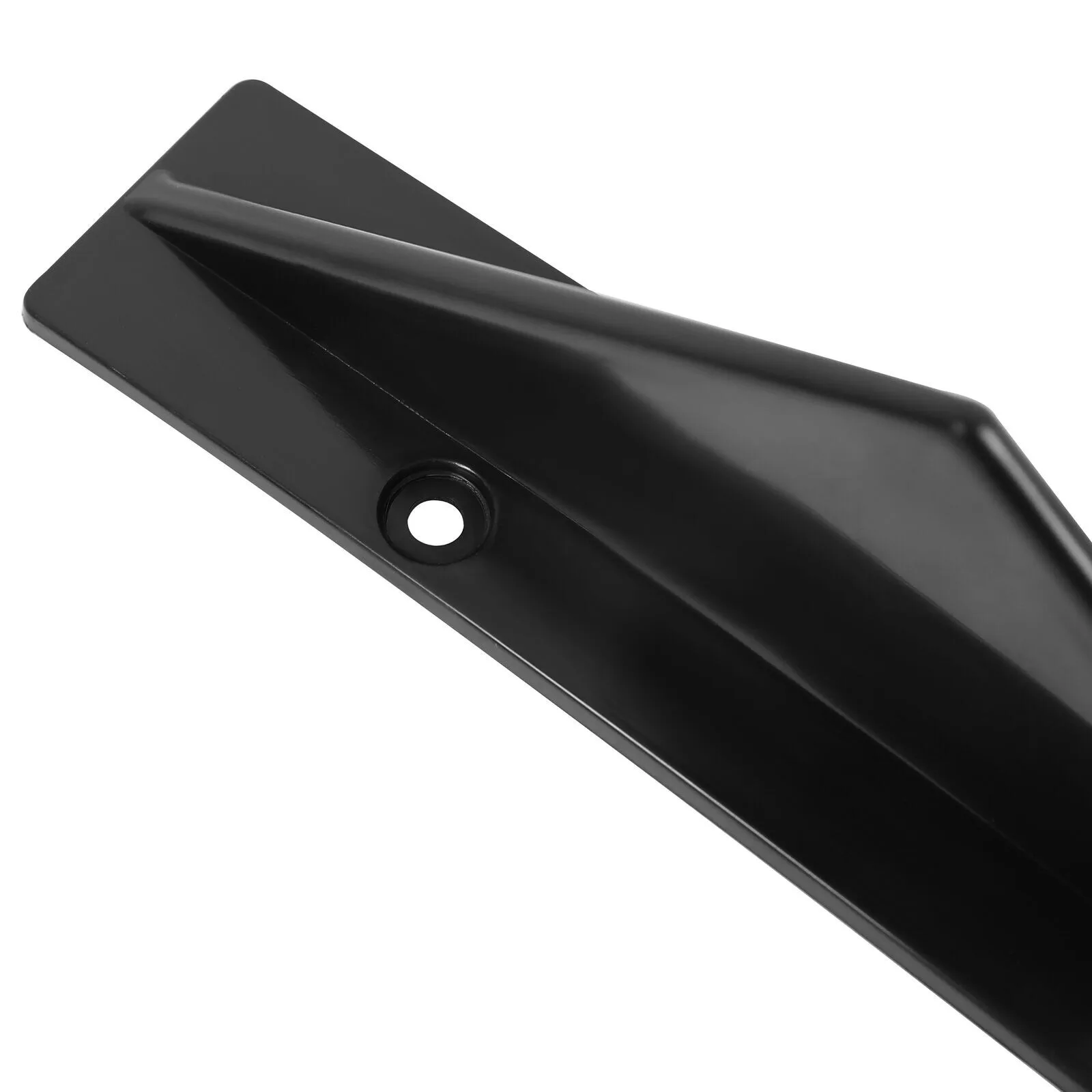 4 PCS Universal Rear Bumper Diffuser Shark Fin Spoiler Lip Splitter Glossy Black view 7