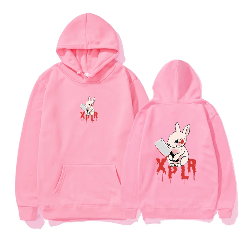 2023 Sam And Colby Rabbit Hoodie Xplr Merch Print Sweatshirts Unisex Fashion Funny Casual Streetwear