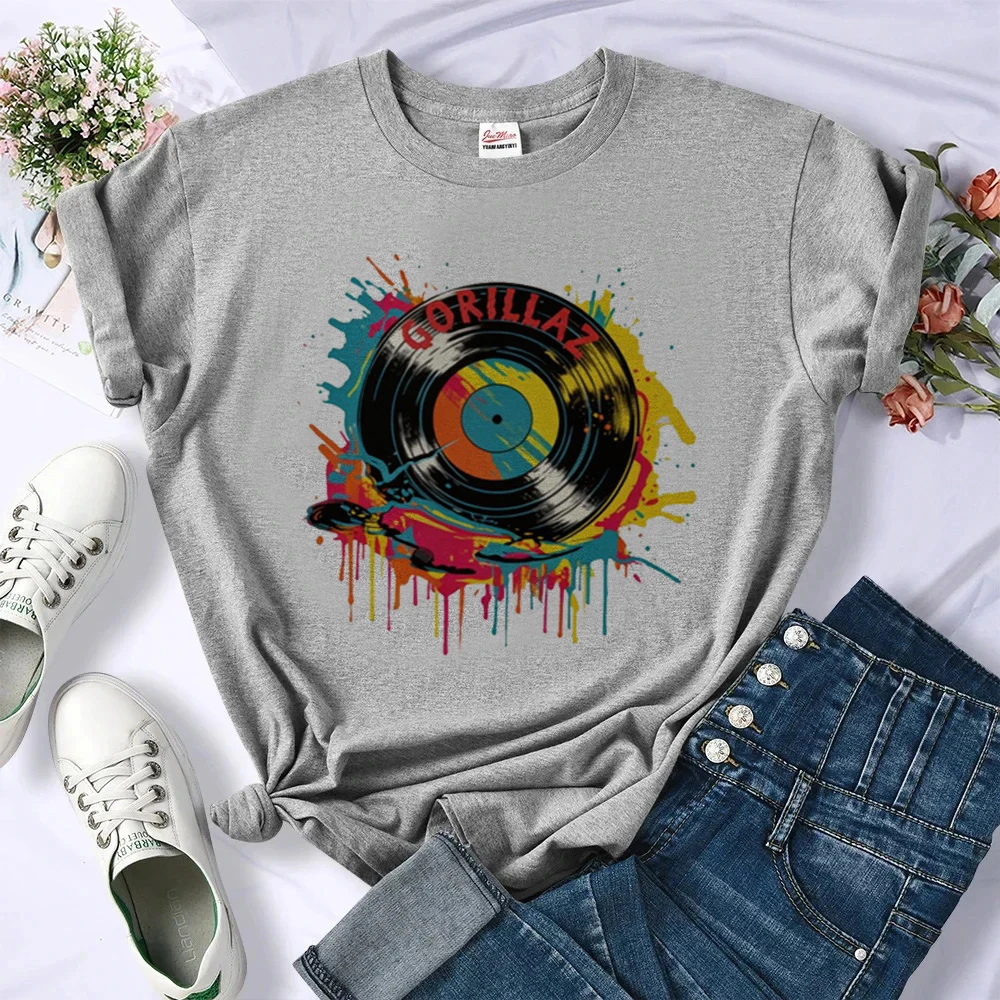 Gorillaz t-shirt shoujo 2000s dollette gothic kawaii anime top tees gyaru 80s cutecore meme dollette