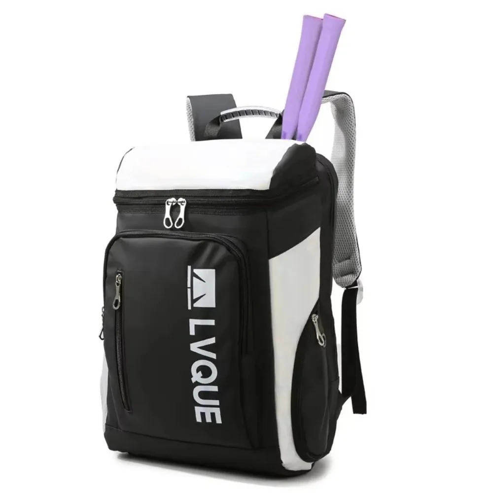 

Fashion Large Capacity Badminton Rackets Backpack Waterproof with Shoes Pocket Tennis Rackets Bag Portable Sports Bag