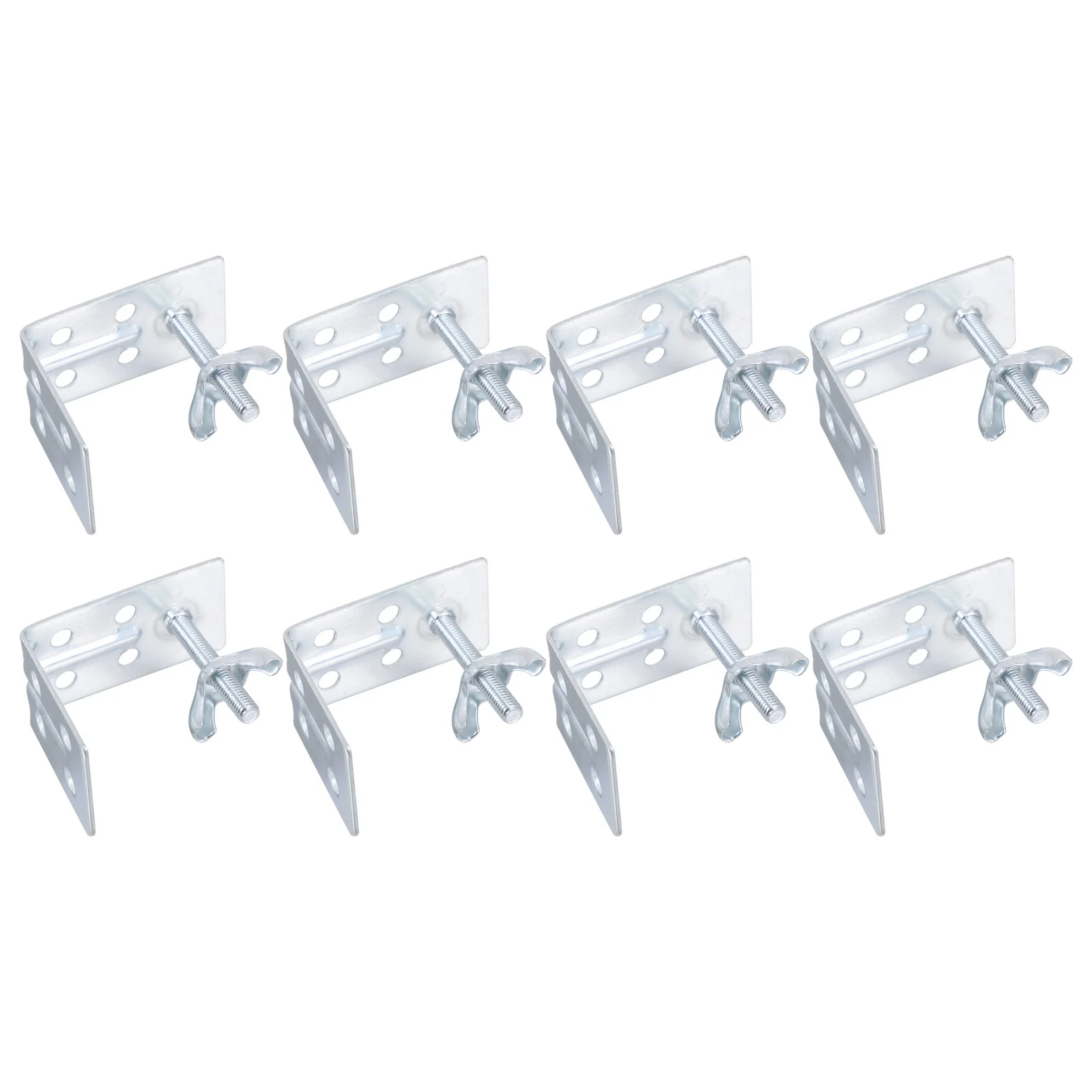 

8pcs Curtain Bracket Support Heavy Duty L-Shaped Brackets Wall Mounted Fixing Hardware For Home Decor Accessories