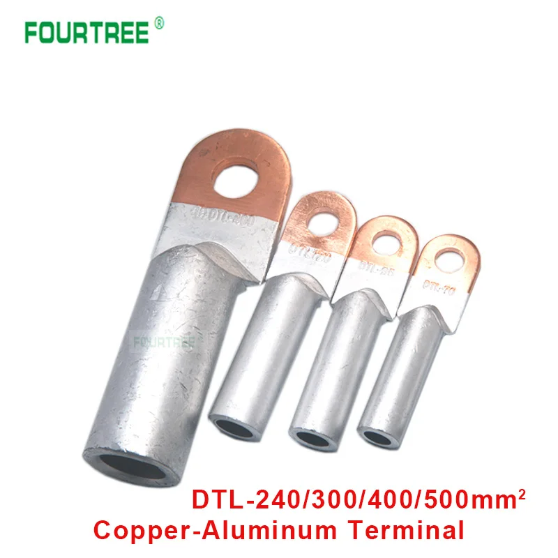 Copper Aluminum Terminal Bimetal Wiring Connector Cable Lug Electric Power Fittings DTL-240/300/400/500mm2