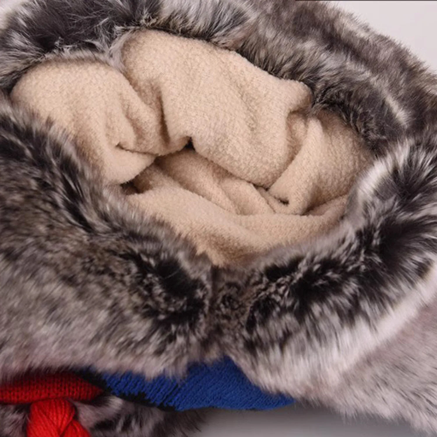fashion Winter Fur Cap for Women Knitted Cashmere Neck Warm Balaclava Ski Windproof Hat Thick Plush Fluffy Beanies hood