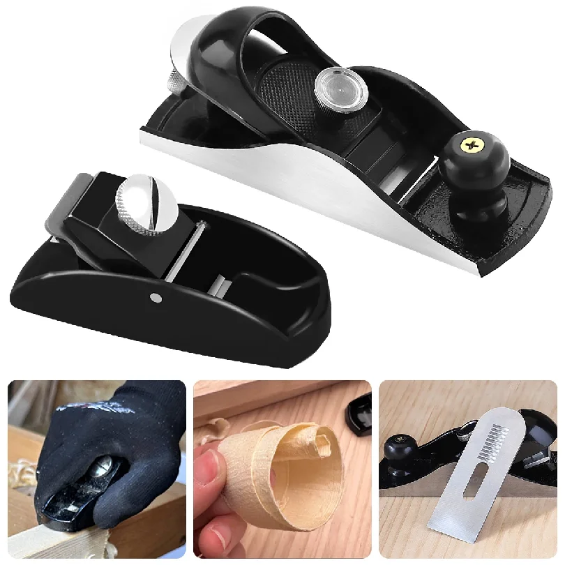 Mini Hand Planer Professional Woodworking Planer Smoothing Wood Planes Tool Adjustable Flat Bottom Wood Trimming Planer Precise