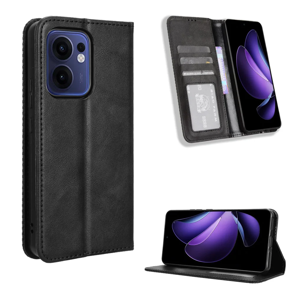 For OPPO Reno 13F 5G Case Luxury Flip PU Leather Wallet Lanyard Stand Case For OPPO Reno 13F 13 F Reno13F Phone Bags