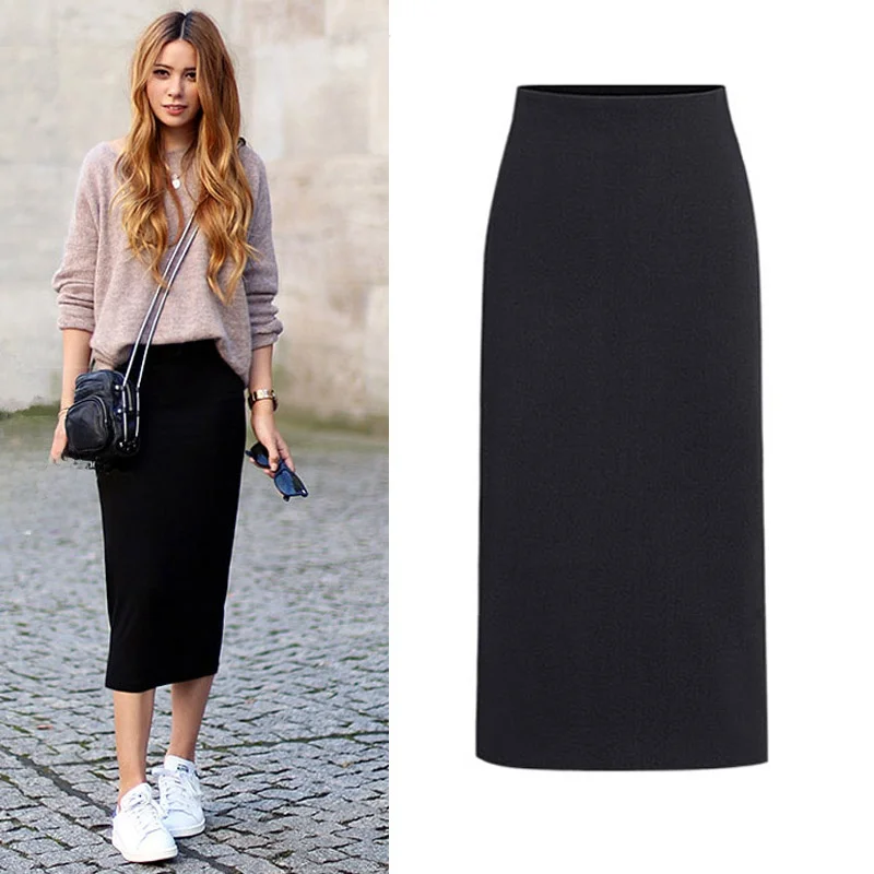 

Универсальная шерстяная юбка миди с завышенной талией, однотонная, на осень-зиму, новинка, легко надевается