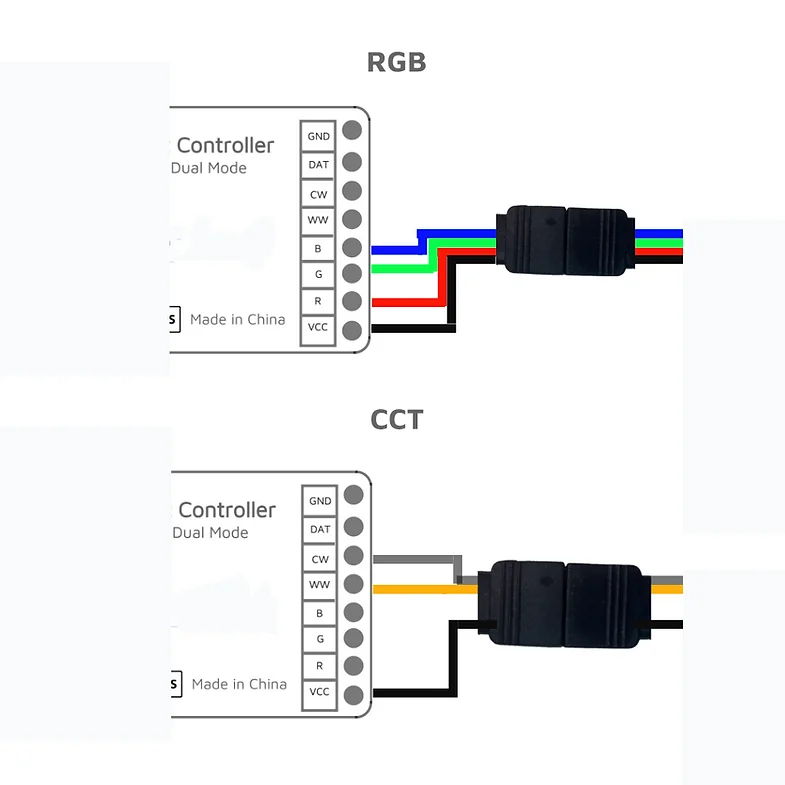 WLED Analog RGBCCT and Digital Controller IR Remote  WLED 5-24V  WS2812B WS2811 SK6812  WS2815 LED