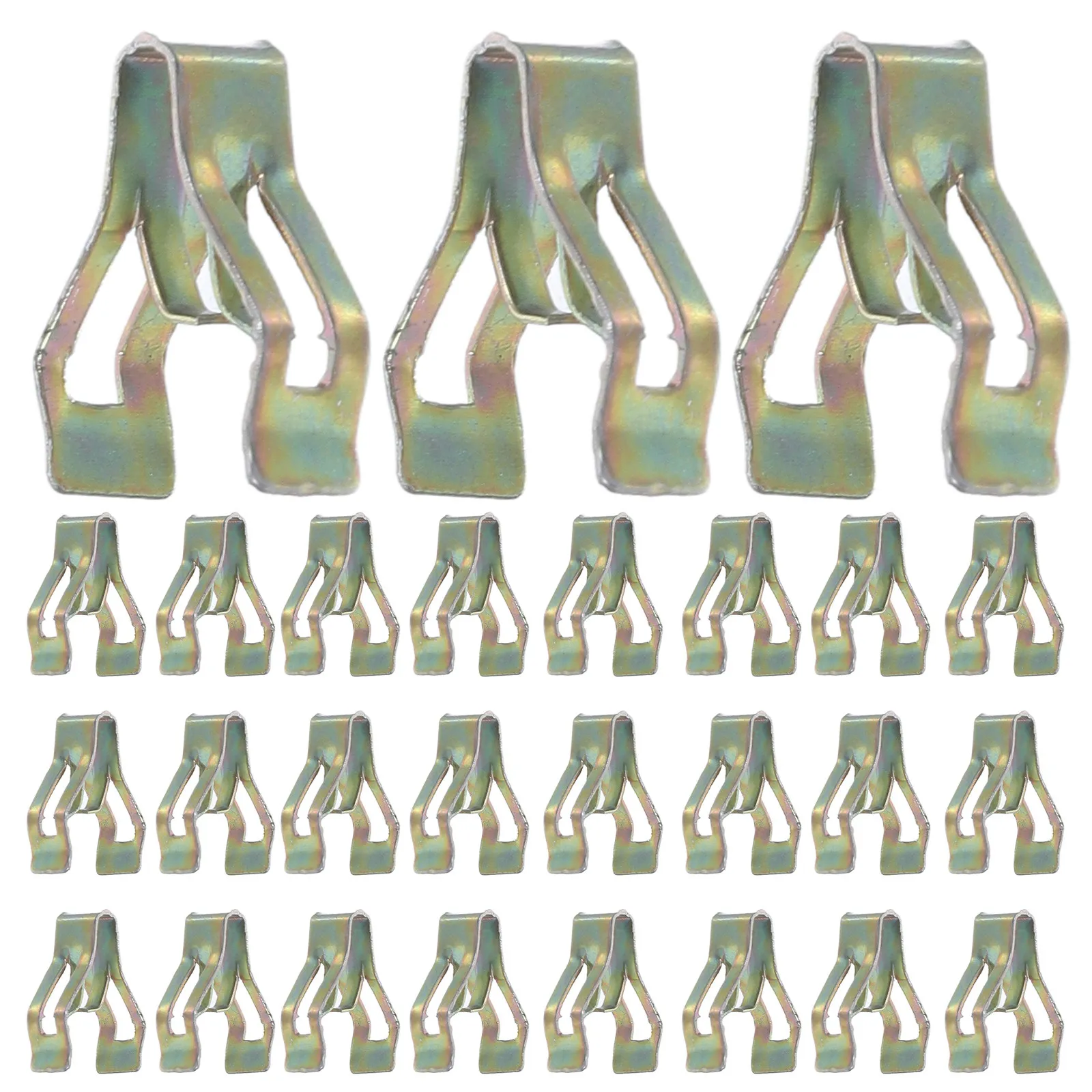 50Pcs Dashboard Mounting Clips Universal Fit for Auto Center Console Instrument Panel Trim Repair Resilient Plastic Rattle-Free