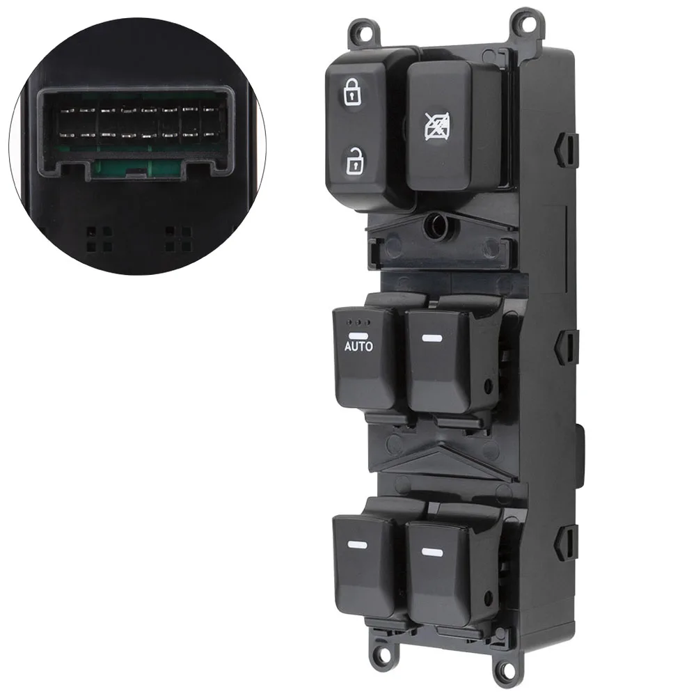 16 Pins Front Left Electric Master Control Power Lifter Window Switch 93570-1W155 For Kia Rio (4Door) 2012 2013 2014 2015