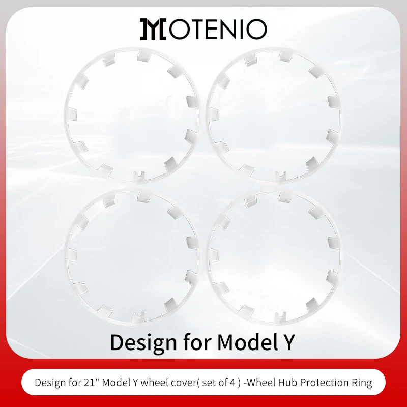 Wielbeschermer voor Model Y 2020–2024 – Tesla velgbeschermer 21 inch ontwerp (4 stuks), ABS velgbeschermaccessoires