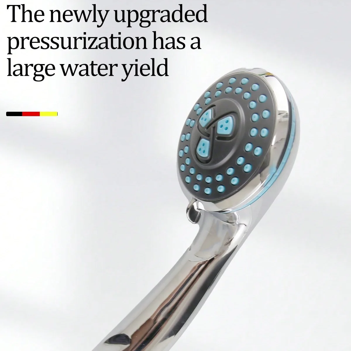 

Three gears new material shower head Water-saving shower head Bathroom hand-held anti-scaling rubber spray nozzle