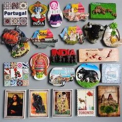 Fridge Magnet Portugal Romania India Philippines Islas Canarias Canada Geneva Thailand Magnetic Fridge Sticker Home Decor