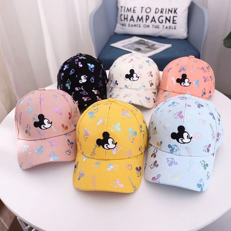 Hot Sale Children\'s Lovely Mickey Cap Cotton Cartoon Baseball Cap Fashion Girls Boys Hat