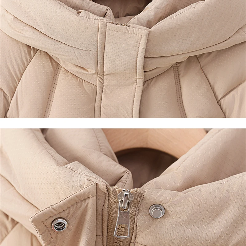 New Winter Women Parka Hooded Jackets Thicken Warm Cotton-padded Puffer Coats Casual Long Parkas Clothes Loose Outerwear