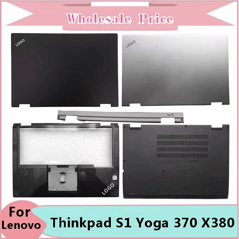 New For Notebook Thinkpad S1 Yoga 370 X380 Laptop LCD Back Cover Front Bezel Upper Palmrest Bottom Base Case Keyboard Hinges