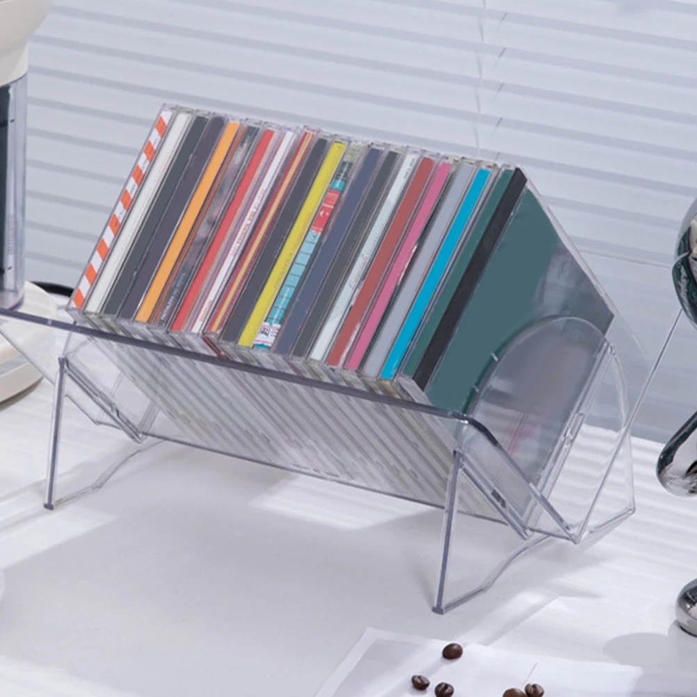 

Transparent Desktop Bookshelf Clear ganizer for Books Storage Magazine Rack Detachable St Files Use