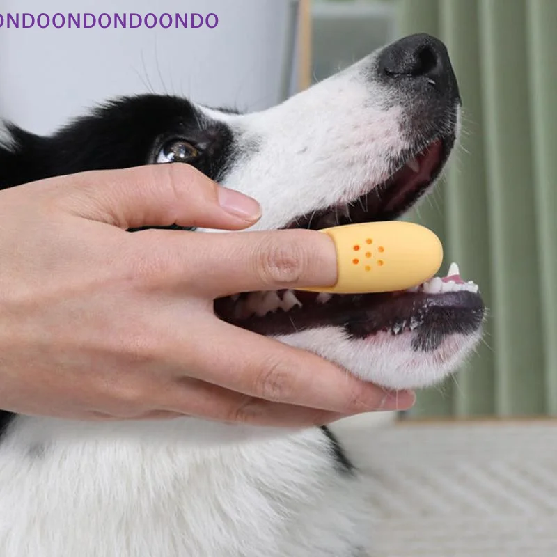 

Reusable Soft Pet Finger Toothbrush Safe Oral Care Cleaning Supplies for Small Medium Large Dogs and Cats