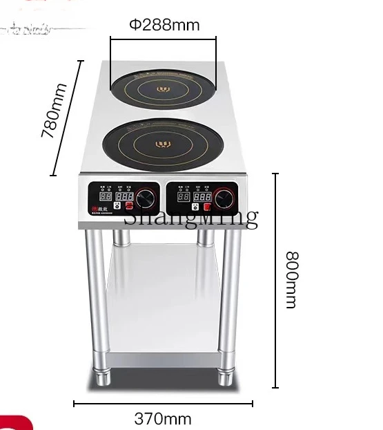 ZYY 商業電磁調理器マルチヘッドストーブ 3500 ワットダブルヘッドマルチアイ電気セラミックストーブハイパワー