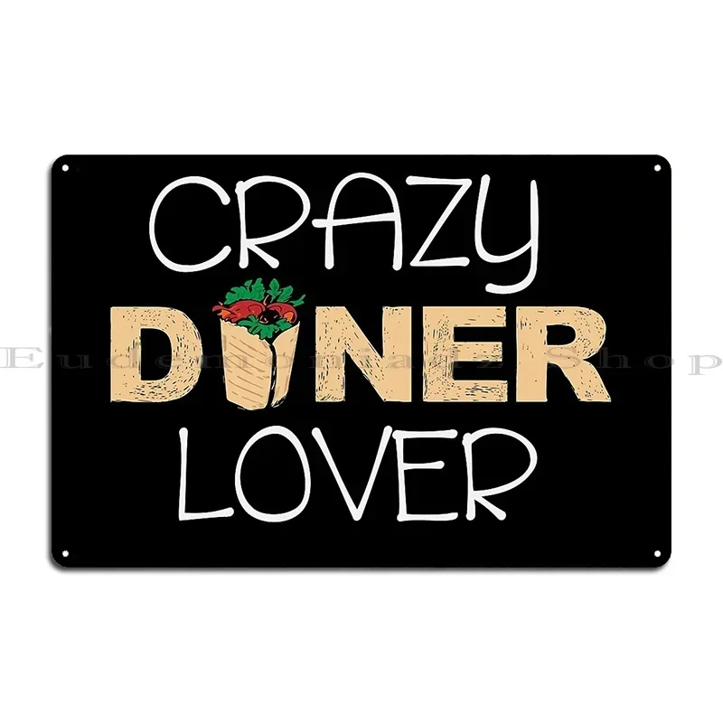Crazy Doner Lover Kebap Pita Durum Kebab Turkish Metal Sign Club Bar Funny Club Customized Living Room Tin Sign Poster