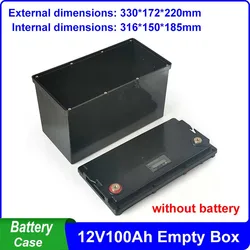 12V 100Ah Storage Box Screw Type Fit 90pcs 32700 Cells Battery Case For DIY NCM LiFePO4 12V 12.8V 24V 36V 48V Battery Pack