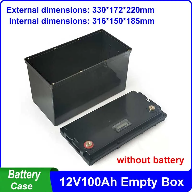 12V 100Ah Storage Box Screw Type Fit 90pcs 32700 Cells Battery Case For DIY NCM LiFePO4 12V 12.8V 24V 36V 48V Battery Pack