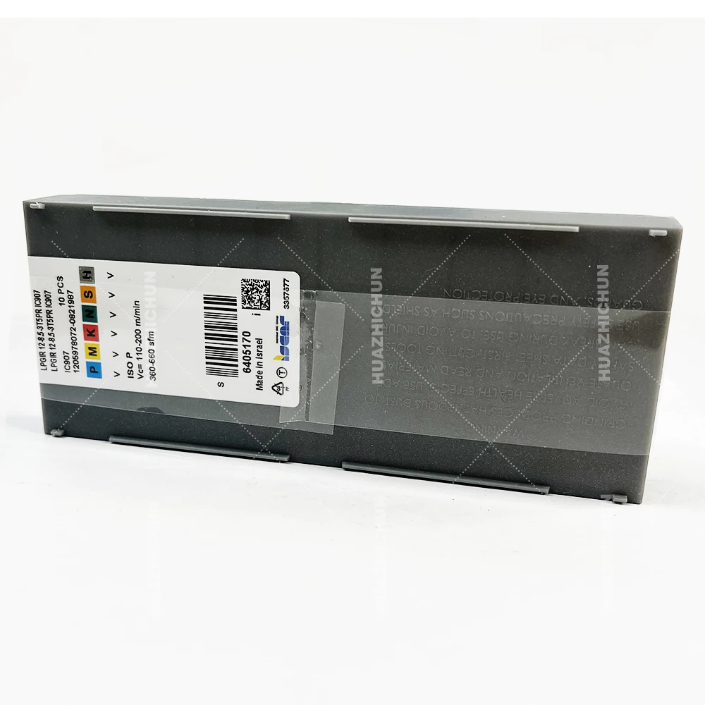 HUAZHICHUN 10pcs LPGIR 12-8.5-3T5PR IC907 คาร์ไบด์แทรกโลหะภายนอกเครื่องมือตัด CNC เครื่องมือ