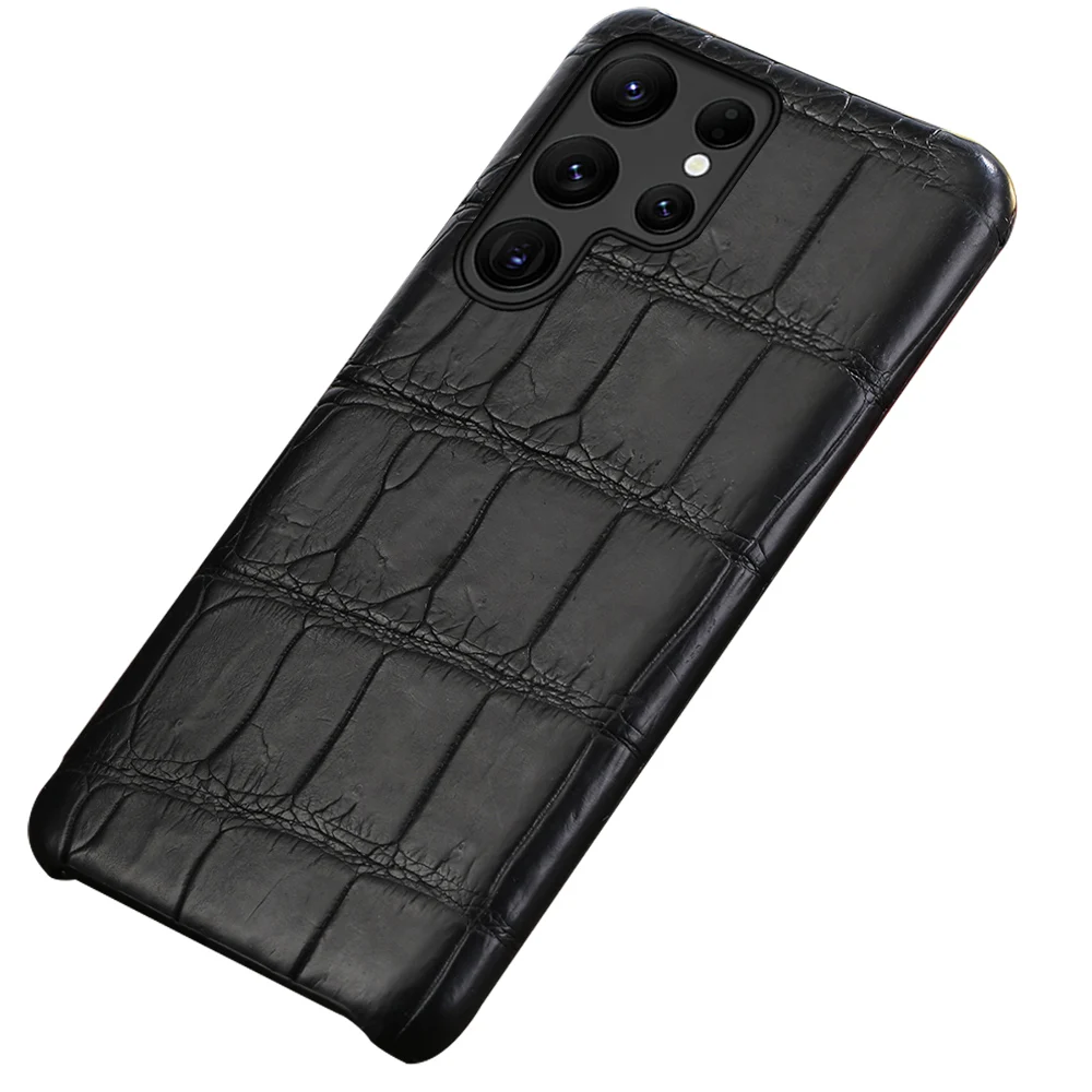 

100% Genuine Leather Case for Samsung Galaxy S 25 S25 S24 S23 S22 Ultra A55 5G S25 Plus S24Plus S24Ultra Luxury Back Cover