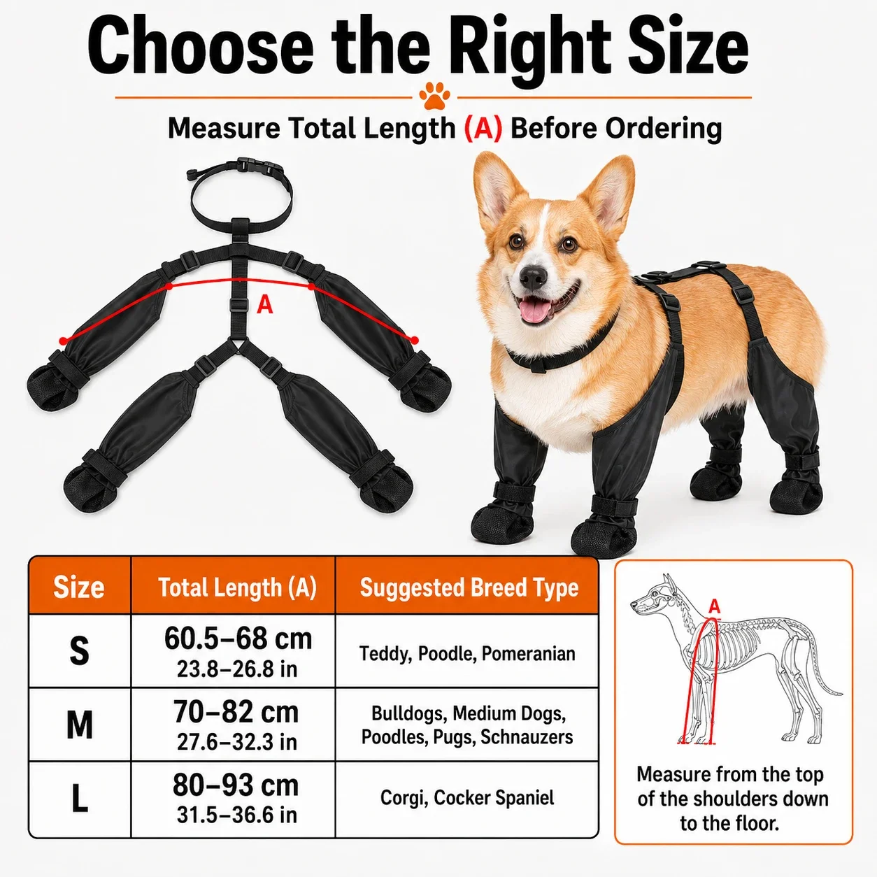 1set Pet Rain Shoes Dog Rain Boots Waterproof Dog Boots Small Puppy Medium Large Dogs Pet Booties Anti-Slip Dog Shoes Rain Snow