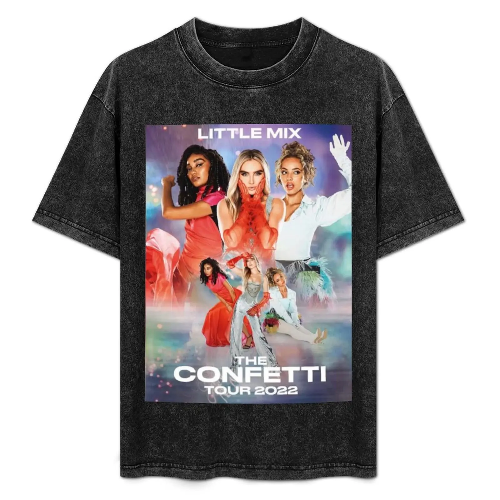 

Little mix the confetti tour 2022 T-Shirt vintage clothes quick-drying plain oversized t shirt men