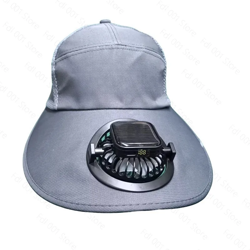 2 packs of new solar charging with fan hat women's outdoor tea picking agricultural work UV protection extended brim sun hat